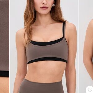 Form double lined sports bra- size S- walnut